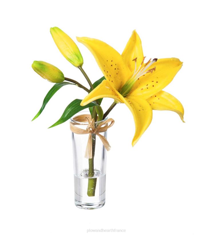 Plow & Hearth articles ménagers aspect réel, sensation de vrais lys stargazer, lot de 3 0BNZ2361