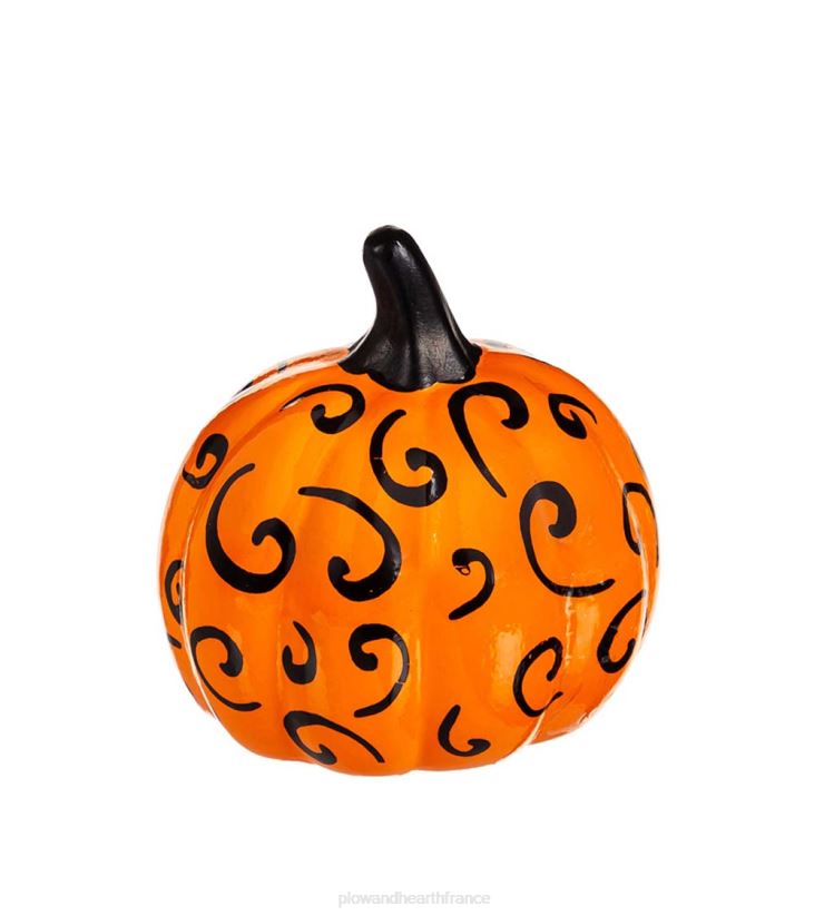 Plow & Hearth articles ménagers citrouilles en céramique de rêve d'Halloween, lot de 3 0BNZ2435