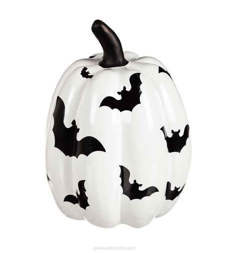 Plow & Hearth articles ménagers citrouilles en céramique de rêve d'Halloween, lot de 3 0BNZ2435