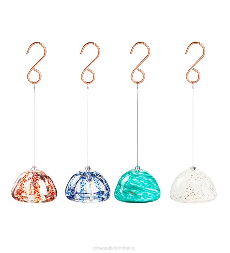 Plow & Hearth articles ménagers décor de plantes à air en verre d'art - sarcelle 0BNZ2340