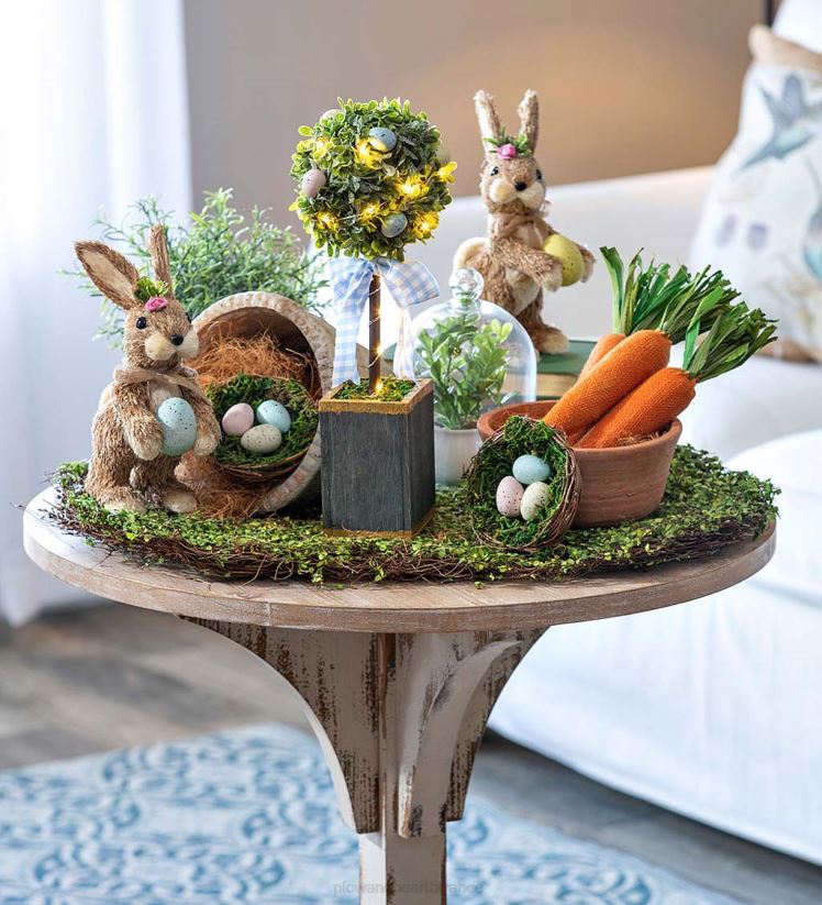 Plow & Hearth articles ménagers décor de table topiaire artificielle éclairée 0BNZ2433