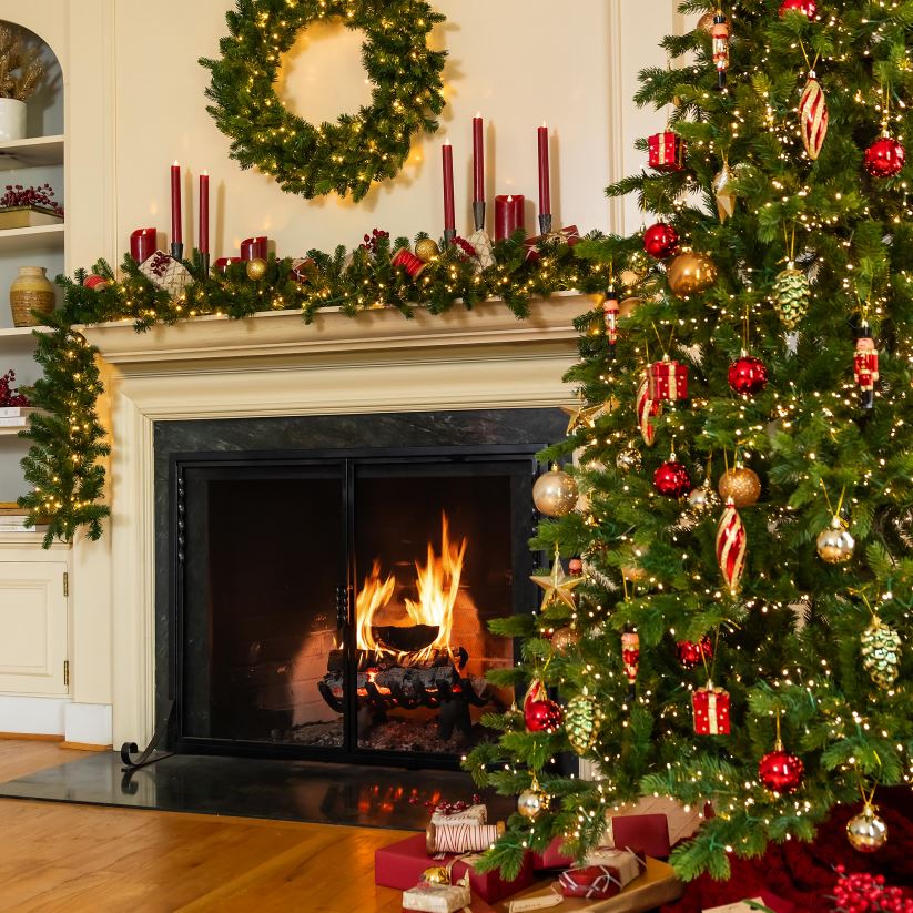 Plow & Hearth articles ménagers décorations d'arbre de Noël incassables dorées, 33 pièces 0BNZ2328