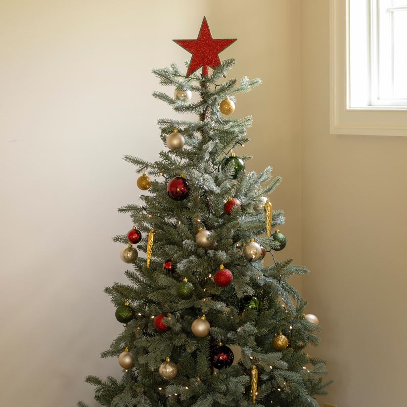 Plow & Hearth articles ménagers décorations d'arbre de Noël incassables rouge/vert, 33 pièces 0BNZ2330