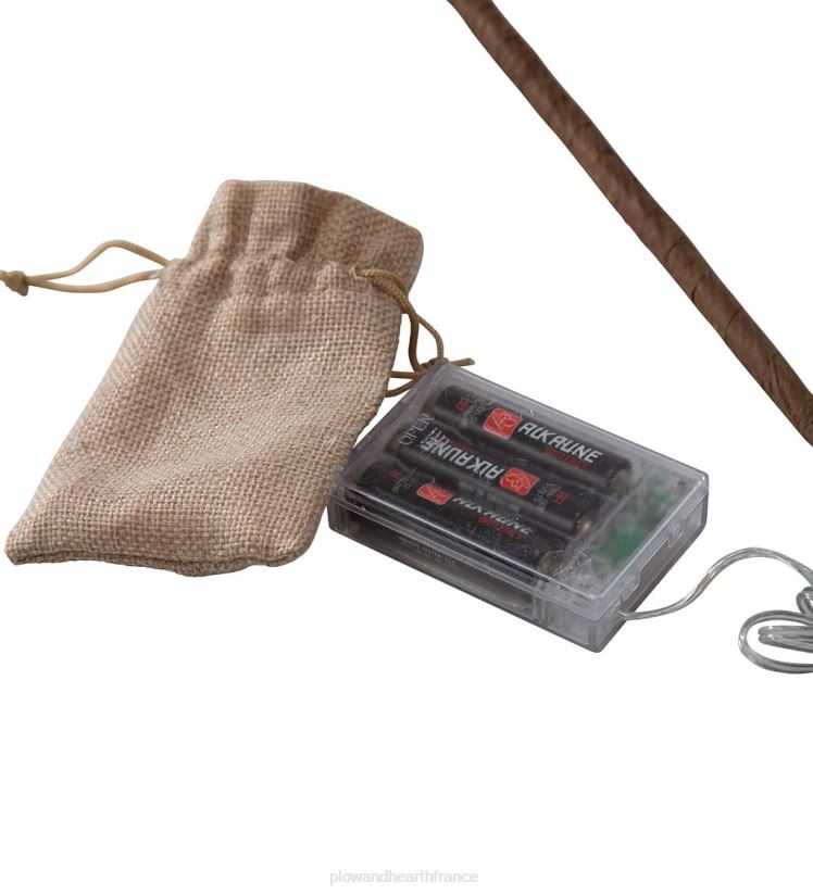 Plow & Hearth articles ménagers fausses branches d'herbe de pampa éclairées, ensemble de 2 - caramel 0BNZ2335