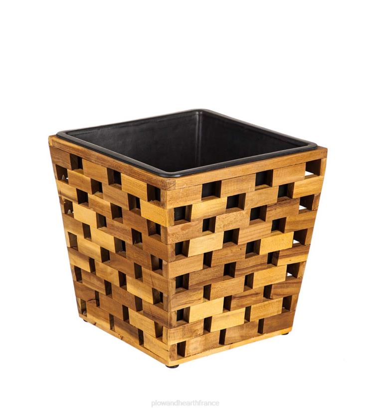 Plow & Hearth articles ménagers jardinières en bois recyclé, ensemble de 3 0BNZ2477
