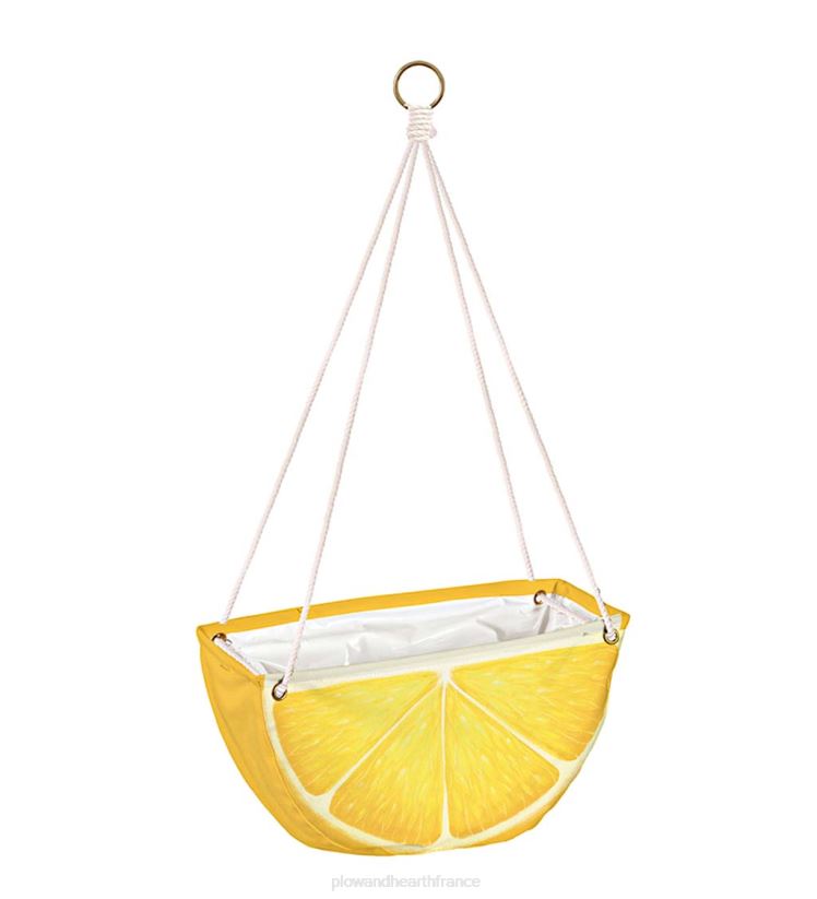 Plow & Hearth articles ménagers jardinières en tissu suspendues aux agrumes, lot de 3 0BNZ2439