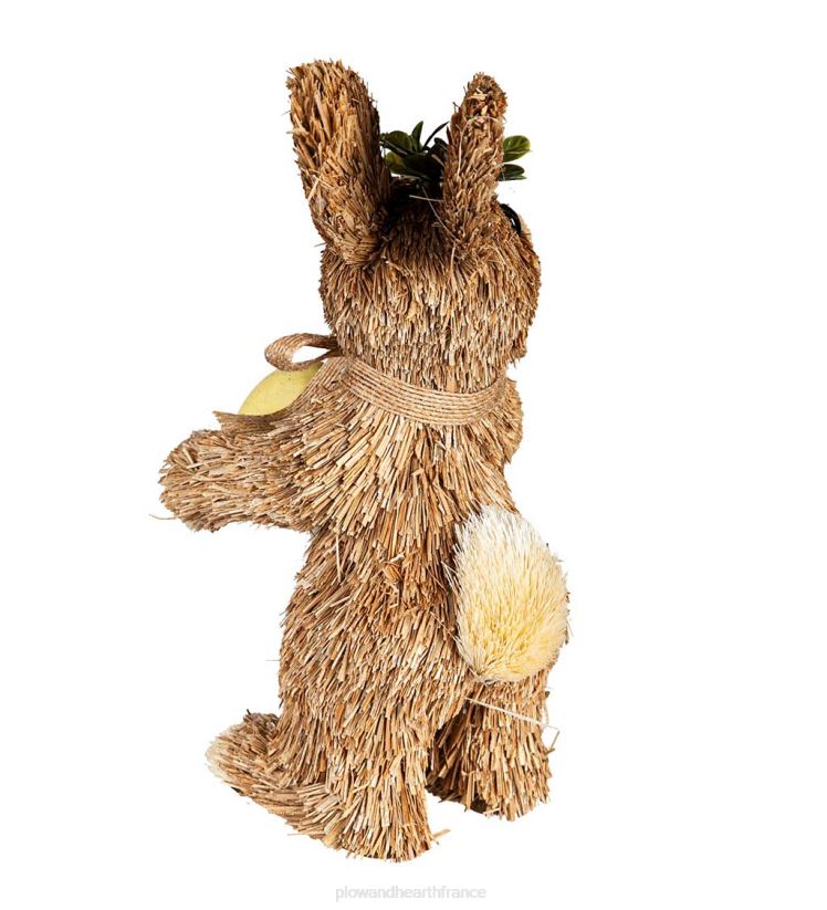 Plow & Hearth articles ménagers lapins de Pâques en paille, lot de 2 0BNZ2390