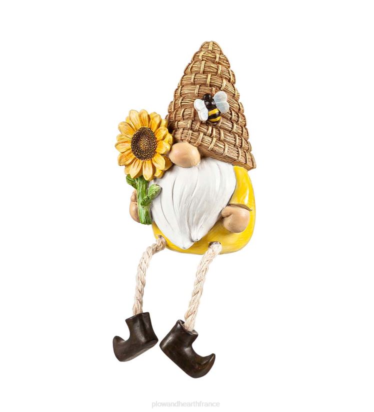 Plow & Hearth articles ménagers paire de gnomes aux pattes pendantes - tournesol 0BNZ2385