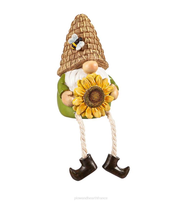 Plow & Hearth articles ménagers paire de gnomes aux pattes pendantes - tournesol 0BNZ2385