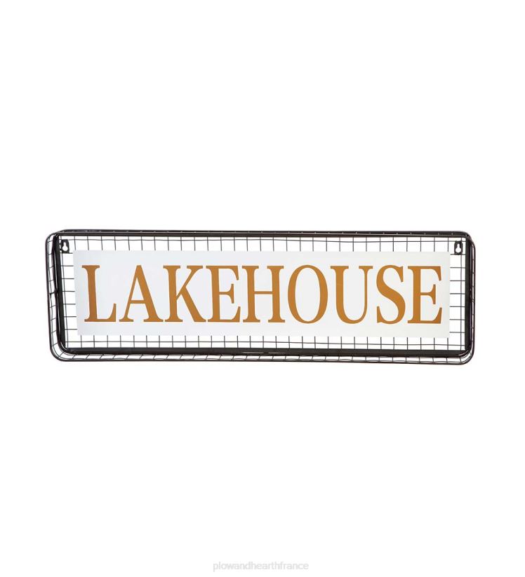 Plow & Hearth articles ménagers panneau extérieur en métal pour maison de lac 0BNZ2484