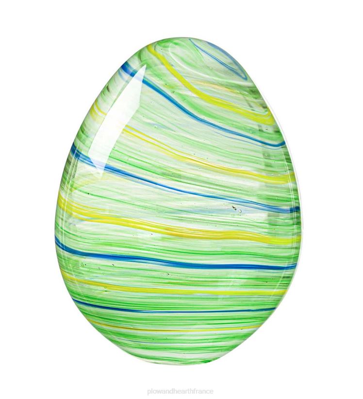 Plow & Hearth articles ménagers œufs de Pâques en verre coloré, lot de 4 0BNZ2402