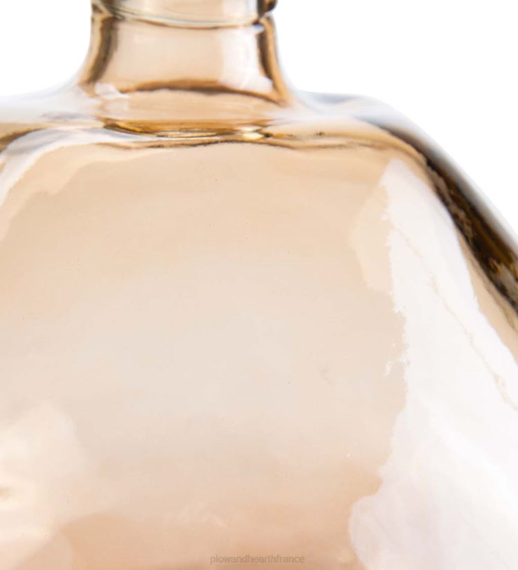 Plow & Hearth articles ménagers vase ballon en verre recyclé bleu fumé 0BNZ2393