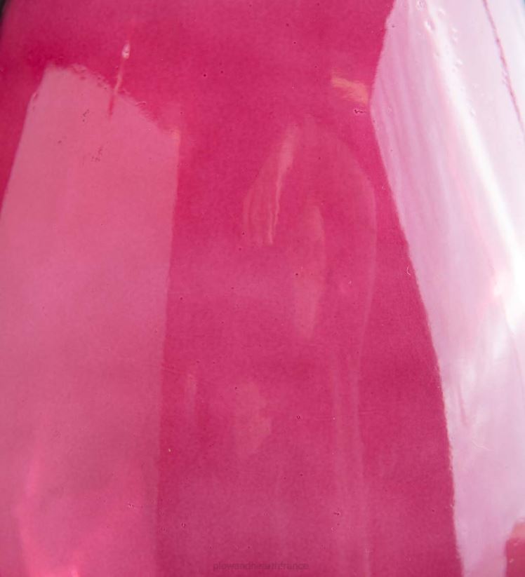 Plow & Hearth articles ménagers vase ballon en verre recyclé bleu fumé 0BNZ2393