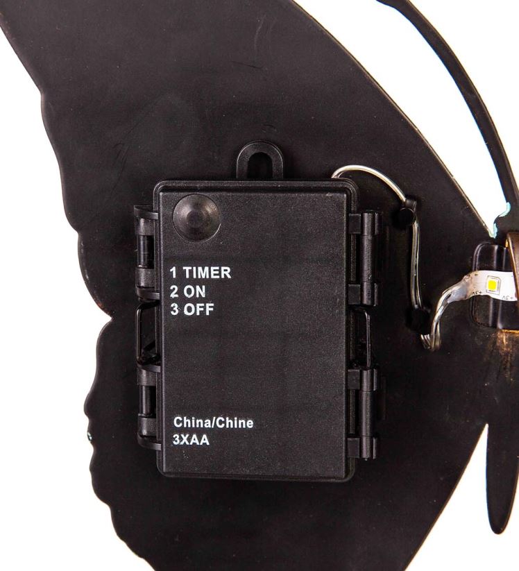 Plow & Hearth articles ménagers art mural papillon éclairé découpé au laser 0BNZ2387