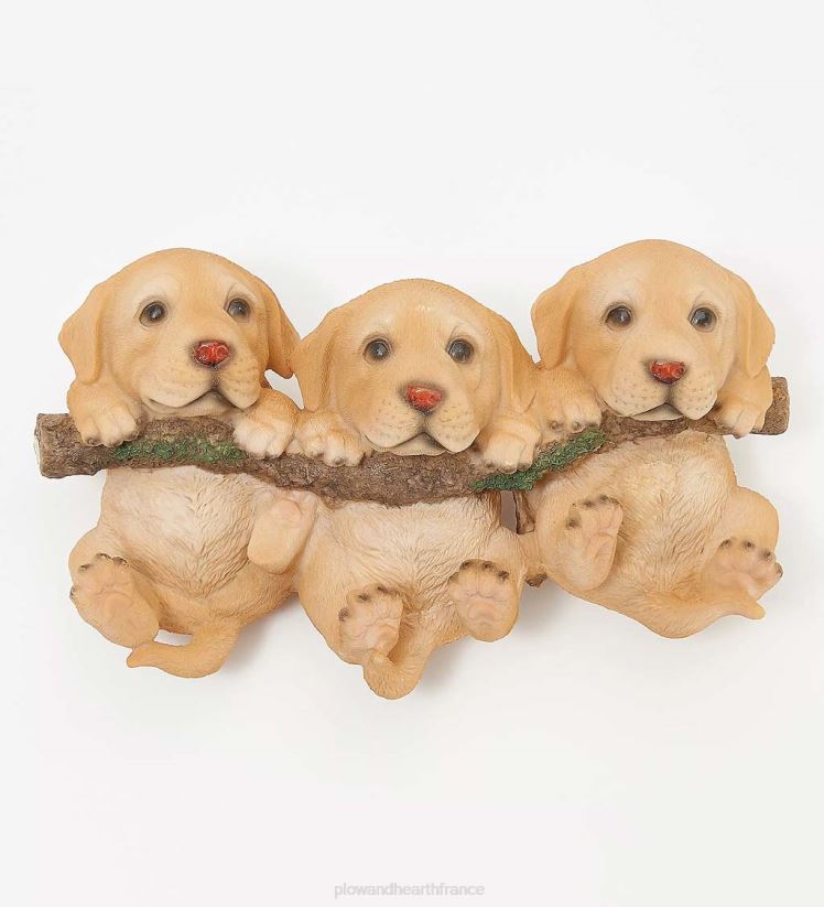 Plow & Hearth articles ménagers chiots sur une branche art mural - chiots 0BNZ2538