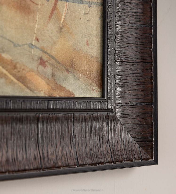 Plow & Hearth articles ménagers vieille grange de Cumington encadrée peinture d’art mural 0BNZ2532