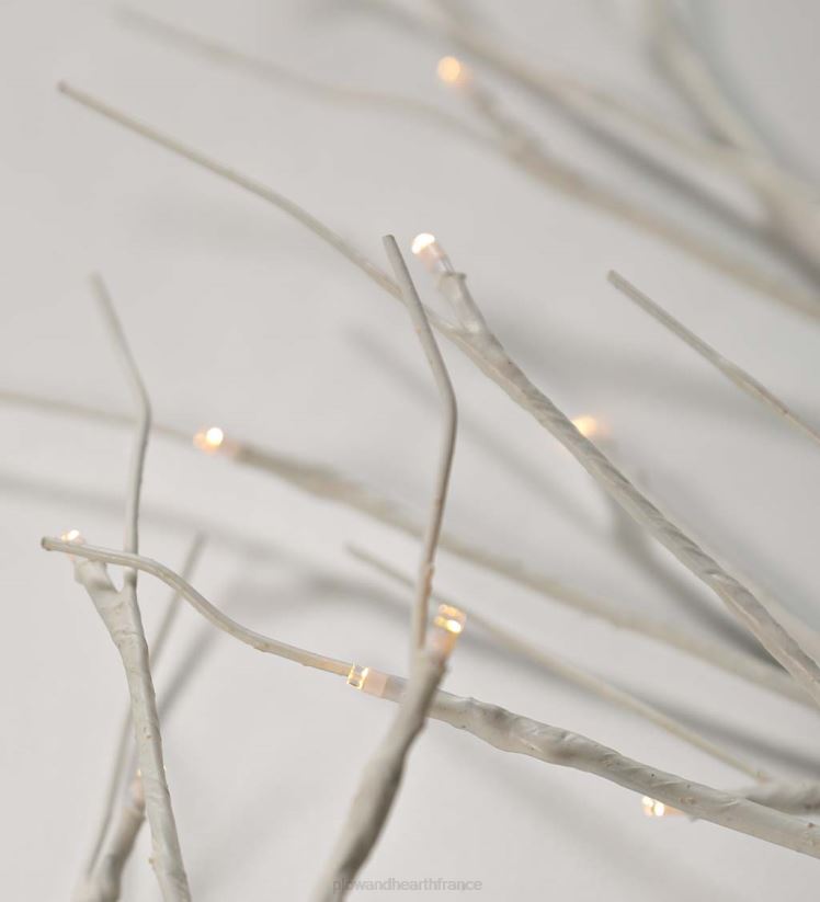 Plow & Hearth articles ménagers branches de brindilles de bouleau avec lumières à double fonction, lot de 2 0BNZ1702