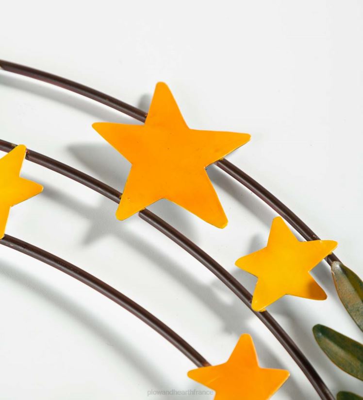 Plow & Hearth articles ménagers couronne en métal de cerfs et d'étoiles 0BNZ1708