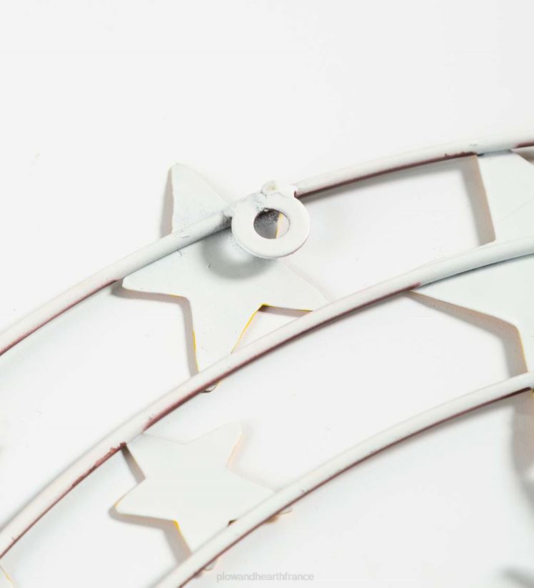 Plow & Hearth articles ménagers couronne en métal de cerfs et d'étoiles 0BNZ1708