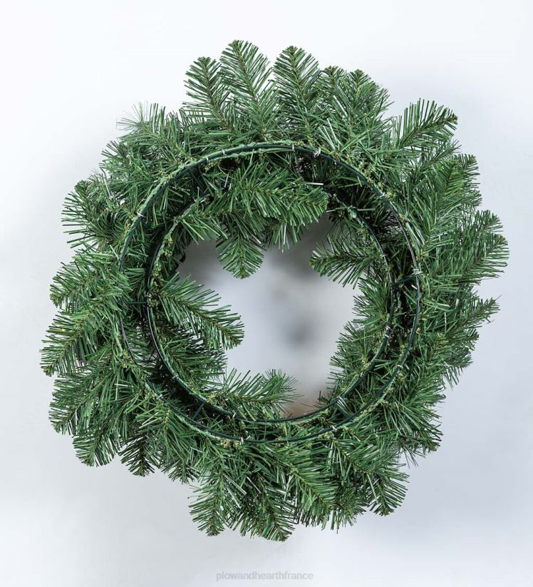 Plow & Hearth articles ménagers ensemble de décoration éclairé en pin Montfair pour porche des Fêtes dans une boîte 0BNZ1711