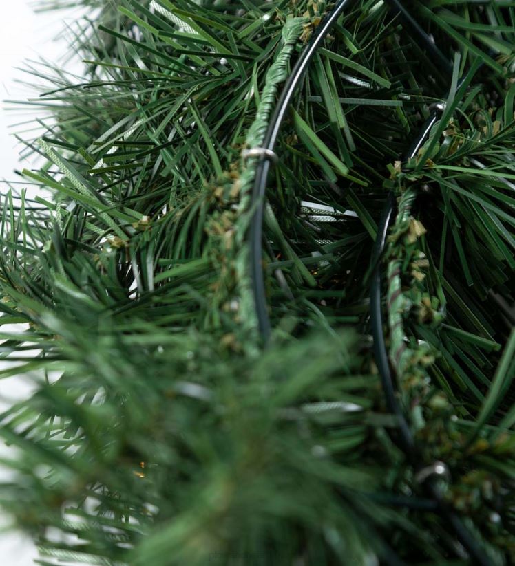 Plow & Hearth articles ménagers ensemble de décoration éclairé en pin Montfair pour porche des Fêtes dans une boîte 0BNZ1711