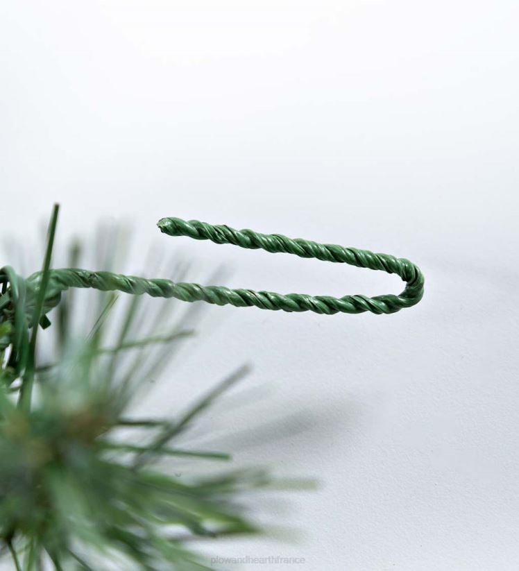 Plow & Hearth articles ménagers ensemble de décoration éclairé en pin Montfair pour porche des Fêtes dans une boîte 0BNZ1711