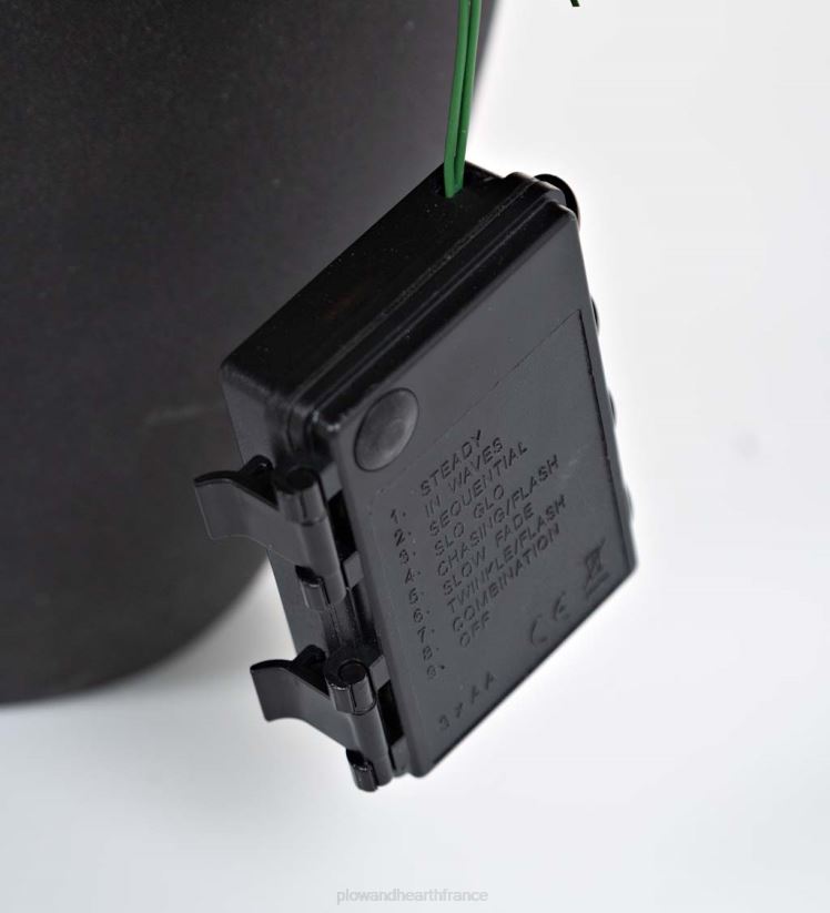 Plow & Hearth articles ménagers ensemble de décoration éclairé en pin Montfair pour porche des Fêtes dans une boîte 0BNZ1711