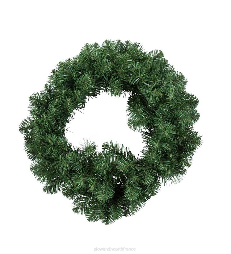 Plow & Hearth articles ménagers ensemble de décoration éclairé en pin Montfair pour porche des Fêtes dans une boîte 0BNZ1711