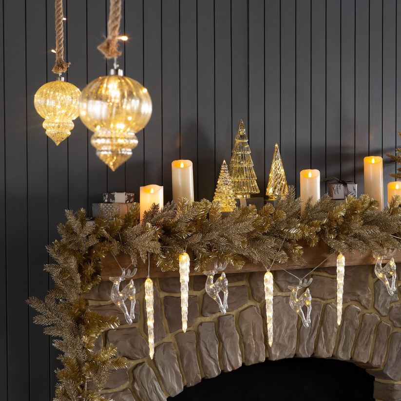 Plow & Hearth articles ménagers guirlande de paillettes intérieure/extérieure Newport 0BNZ1701