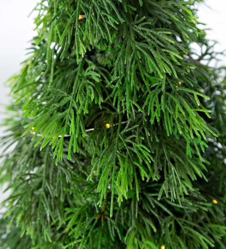 Plow & Hearth articles ménagers Nain de jardin d'arbre de Noël éclairé de vacances avec cadeau 0BNZ1683