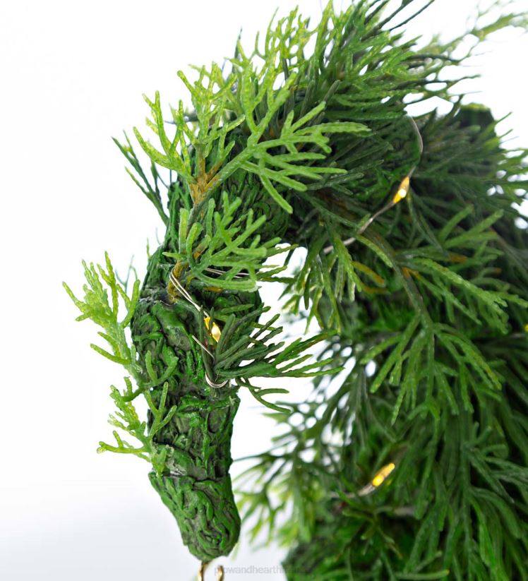 Plow & Hearth articles ménagers Nain de jardin d'arbre de Noël éclairé de vacances avec panneau de bienvenue 0BNZ1692