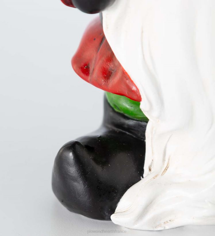 Plow & Hearth articles ménagers Nain de jardin d'arbre de Noël éclairé de vacances avec panneau de bienvenue 0BNZ1692