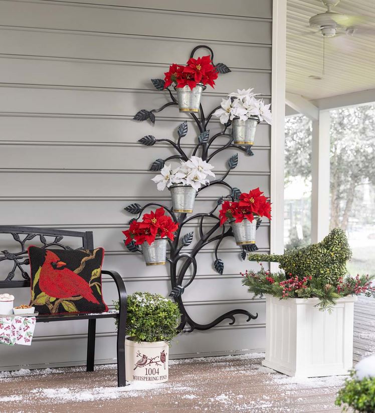 Plow & Hearth articles ménagers Topiaire d'oiseau en buis éclairé 0BNZ1691