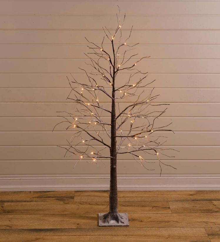 Plow & Hearth articles ménagers arbre éclairé enneigé intérieur/extérieur 0BNZ1689