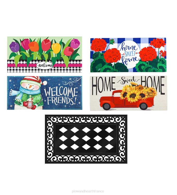 Plow & Hearth articles ménagers ensemble de tapis sassafras aux saisons changeantes 0BNZ1744