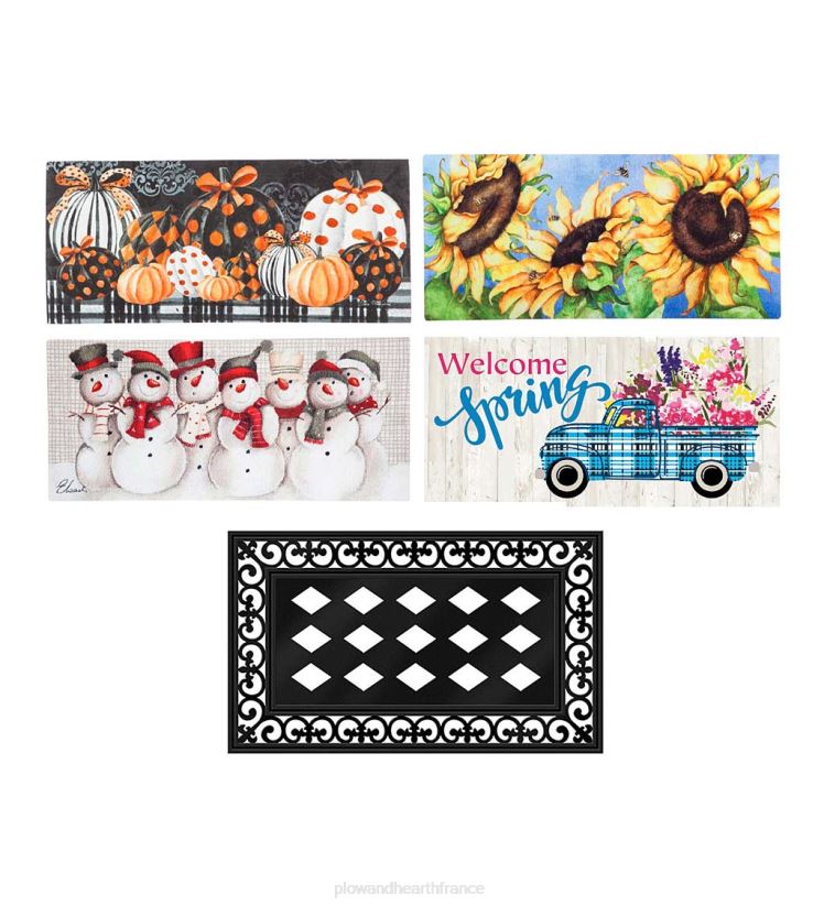 Plow & Hearth articles ménagers ensemble de tapis sassafras quatre saisons 0BNZ1742