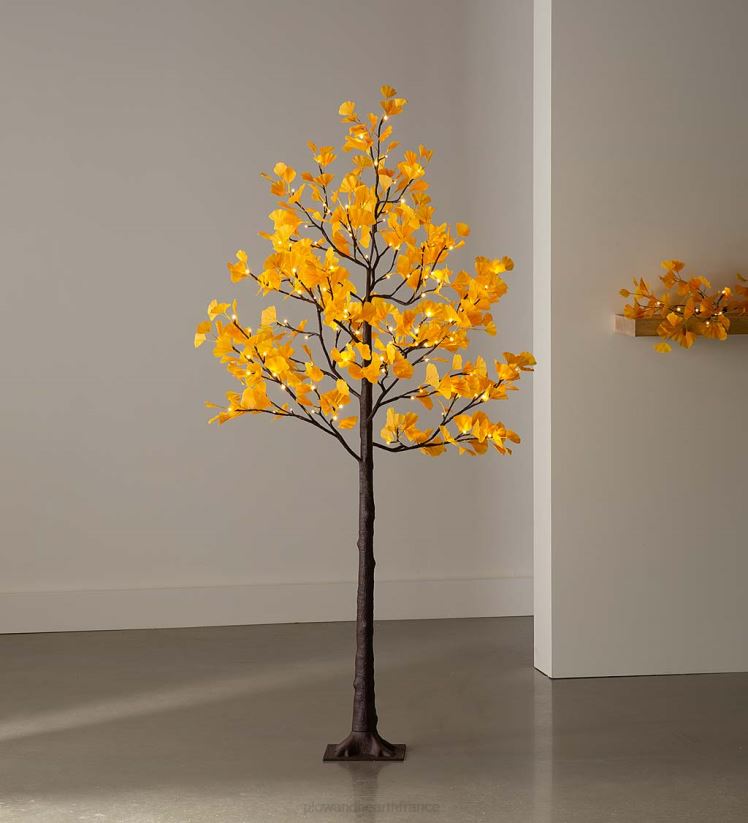 Plow & Hearth articles ménagers Arbres gingko jaunes à éclairage électrique intérieur/extérieur 0BNZ1580