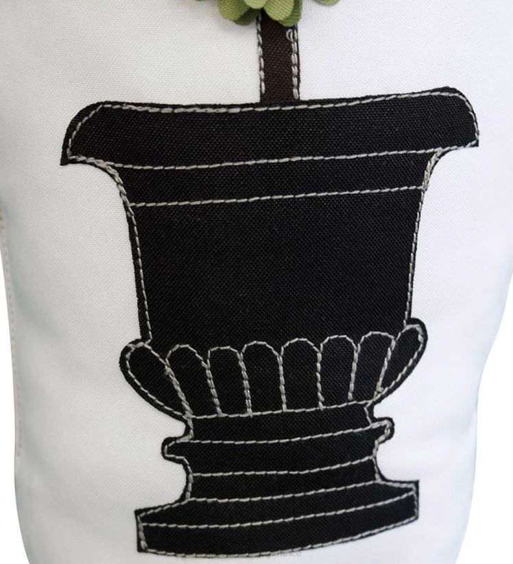 Plow & Hearth articles ménagers Arrêt de porte topiaire en pot intérieur/extérieur 0BNZ1512