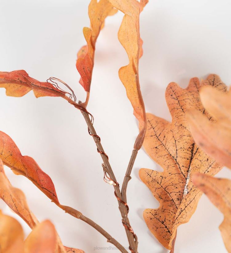 Plow & Hearth articles ménagers Branches de chêne rouille éclairées intérieur/extérieur, lot de 2 0BNZ1564