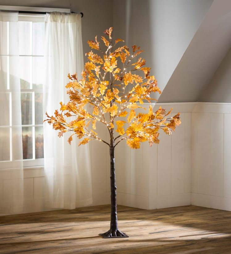 Plow & Hearth articles ménagers Chênes rouillés à éclairage électrique intérieur/extérieur 0BNZ1586