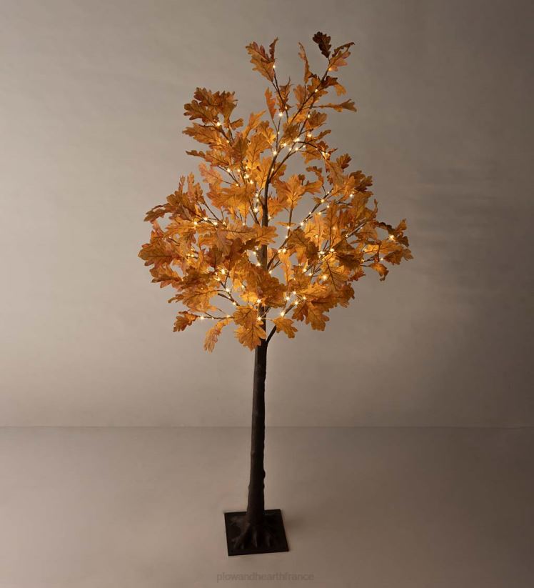 Plow & Hearth articles ménagers Chênes rouillés à éclairage électrique intérieur/extérieur 0BNZ1586