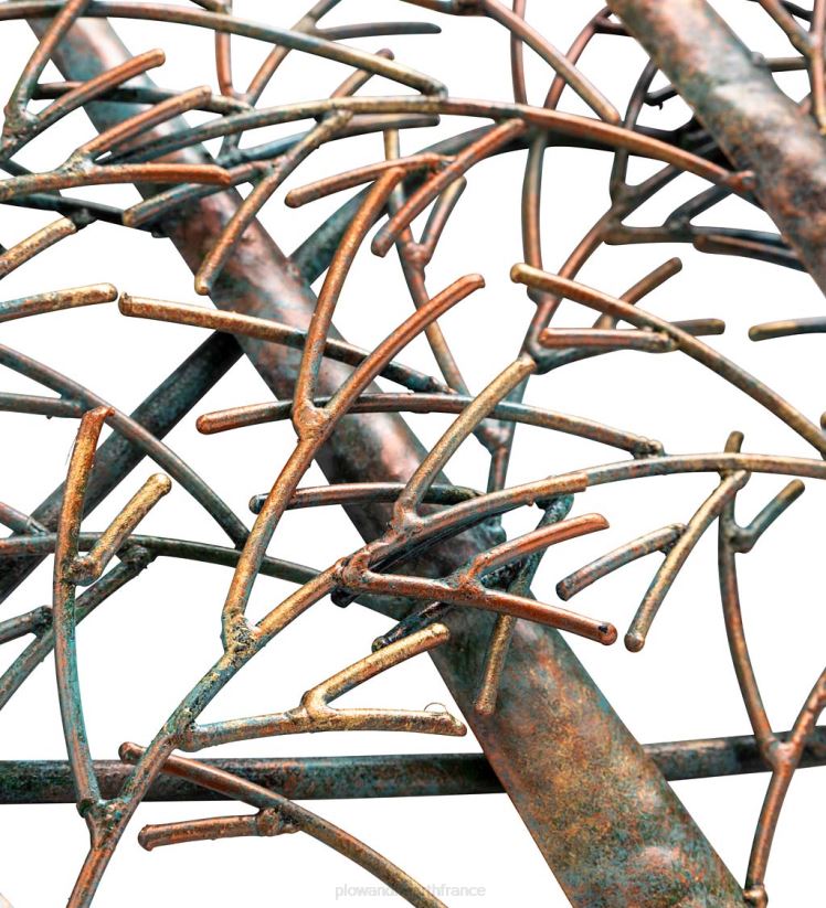 Plow & Hearth articles ménagers art mural intérieur/extérieur avec arbres et montagnes en métal faits à la main 0BNZ1504