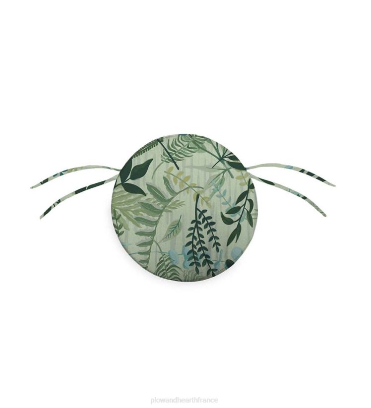 Plow & Hearth articles ménagers coussin de chaise rond classique avec attaches, 16