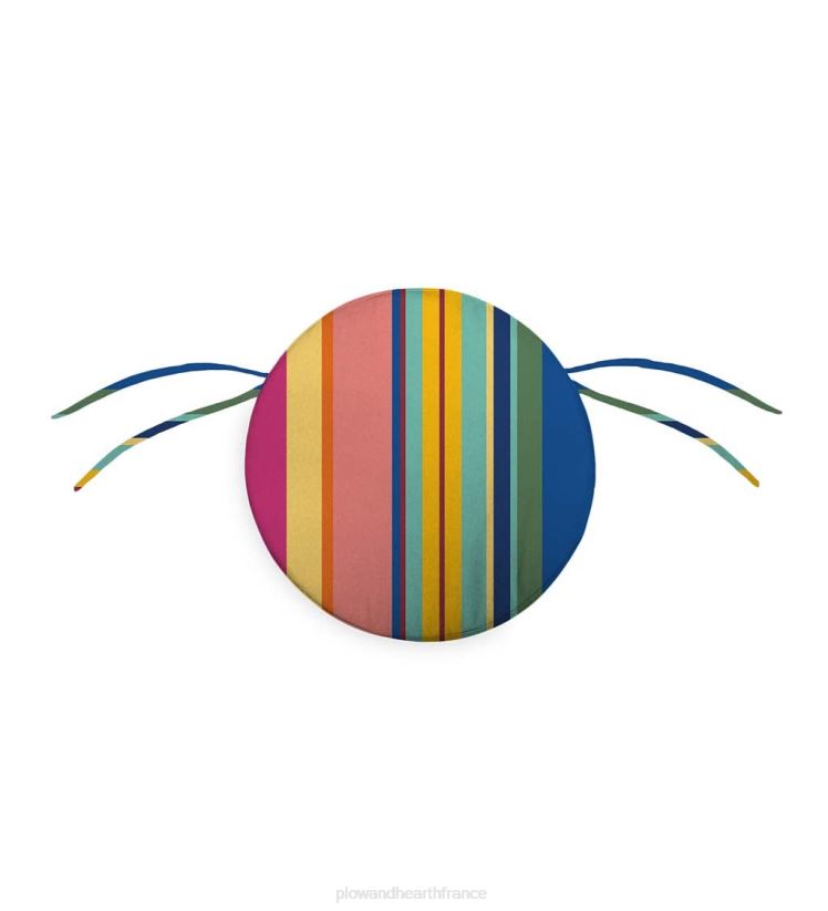 Plow & Hearth articles ménagers coussin de chaise rond classique avec attaches, 16