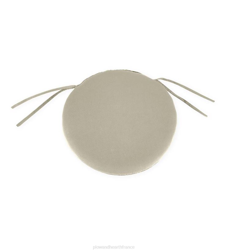 Plow & Hearth articles ménagers coussin de chaise rond classique avec attaches, 16