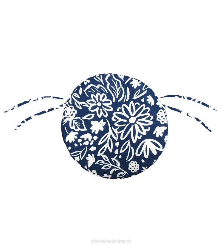 Plow & Hearth articles ménagers coussin de chaise rond classique avec attaches, 16