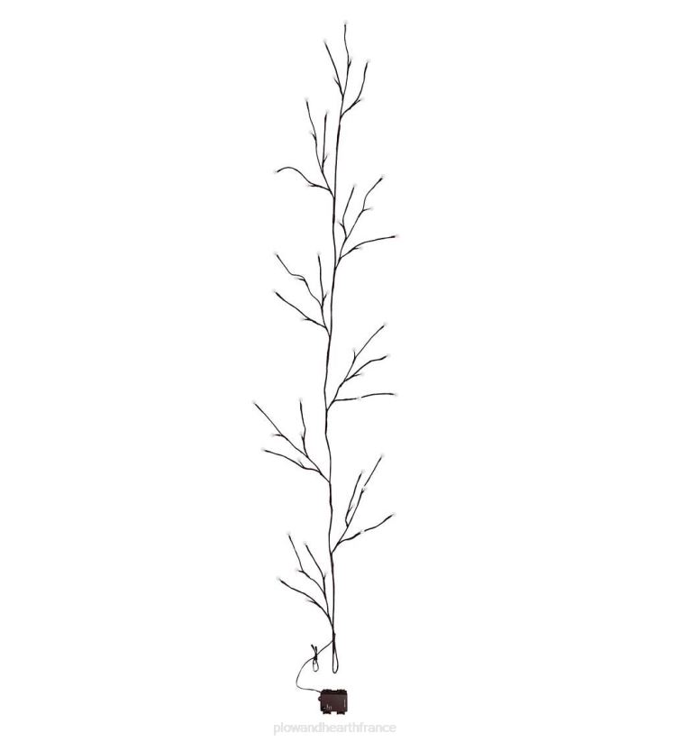 Plow & Hearth articles ménagers guirlande de branches éclairées par globe intérieur/extérieur avec 48 lumières 0BNZ1486