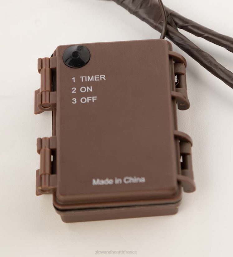 Plow & Hearth articles ménagers guirlande de chêne mousse éclairée intérieur/extérieur 0BNZ1559