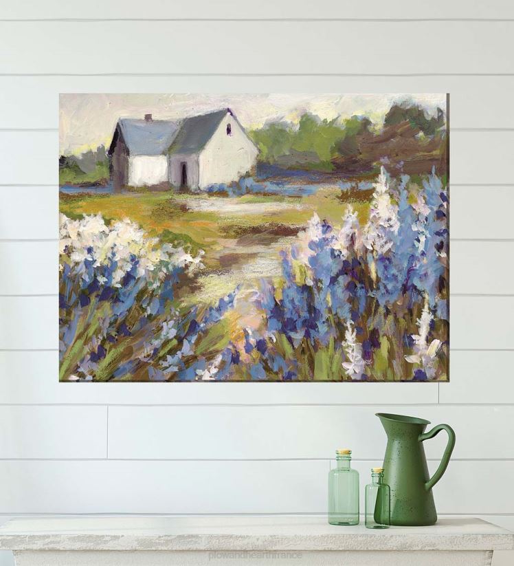 Plow & Hearth articles ménagers tableau mural intérieur/extérieur bleu prairie 0BNZ1553