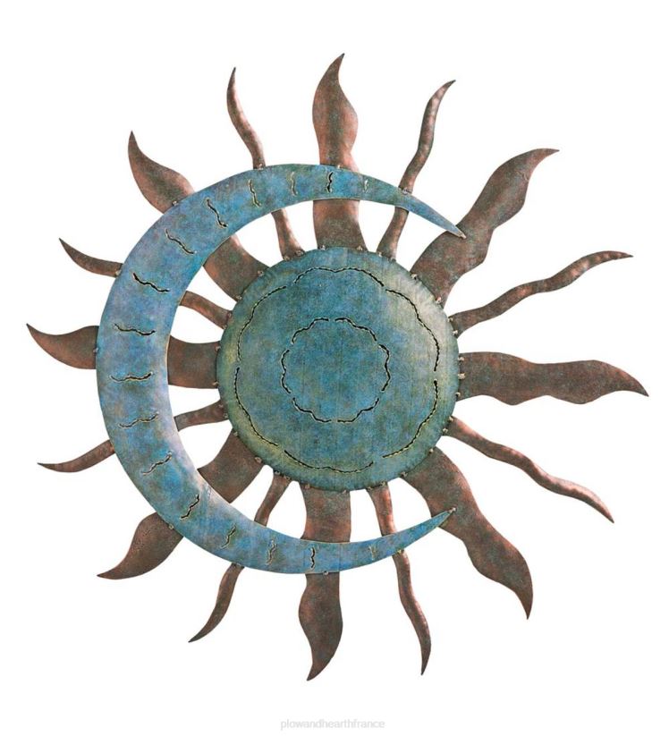 Plow & Hearth articles ménagers vert-de-gris soleil et lune posters 0BNZ1499